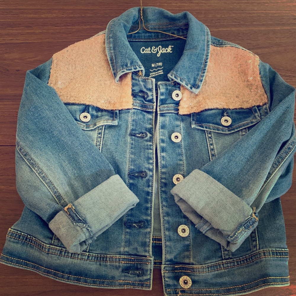 Girls Cat and Jack jean jacket